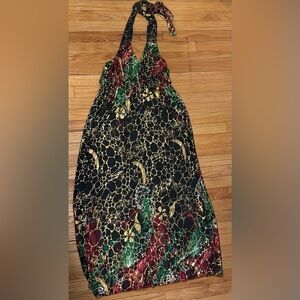 Stretchy Maxi Halter Dress